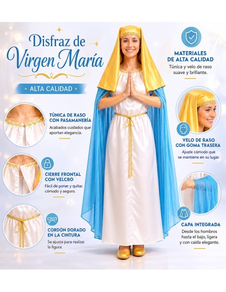 Costume Vergine Taglia M | Costumi per Adulti Il Re del Carnevale